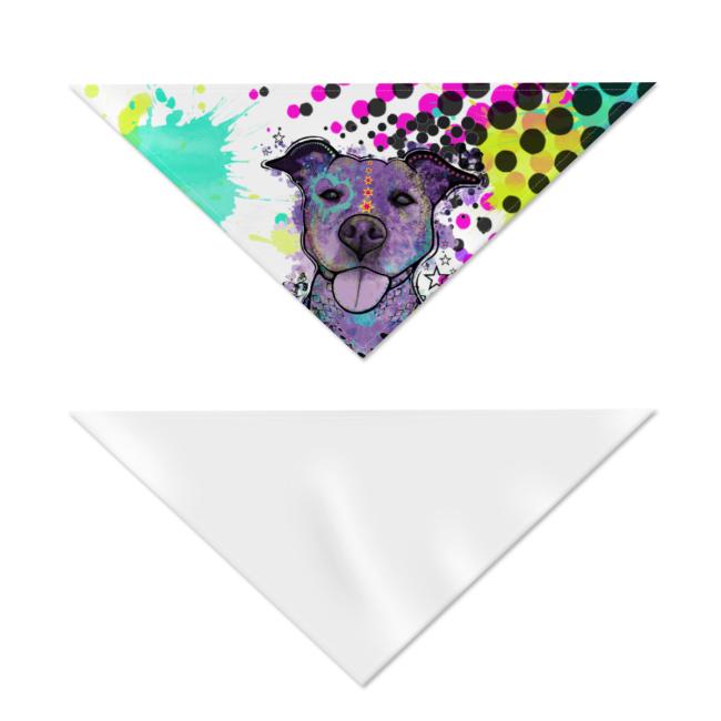 Hunde Bandana, Halstuch für Hunde, mit buntem Hundemotiv Mäusi